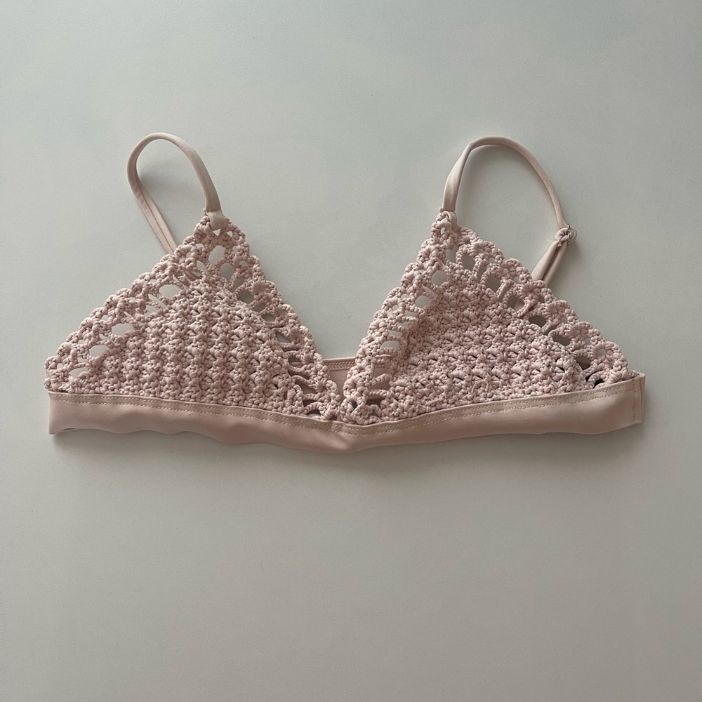 Frankie’s bikini Stella top in blush XS